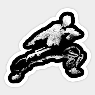 Kungfu move figure Sticker